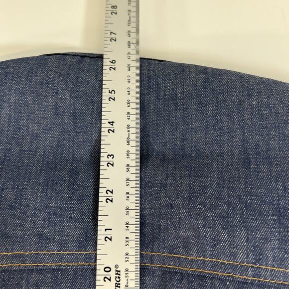 Vintage Sears Roebucks Vest Mens M Tall Blue Sherpa Lined Denim Workwear USA - Picture 11 of 14